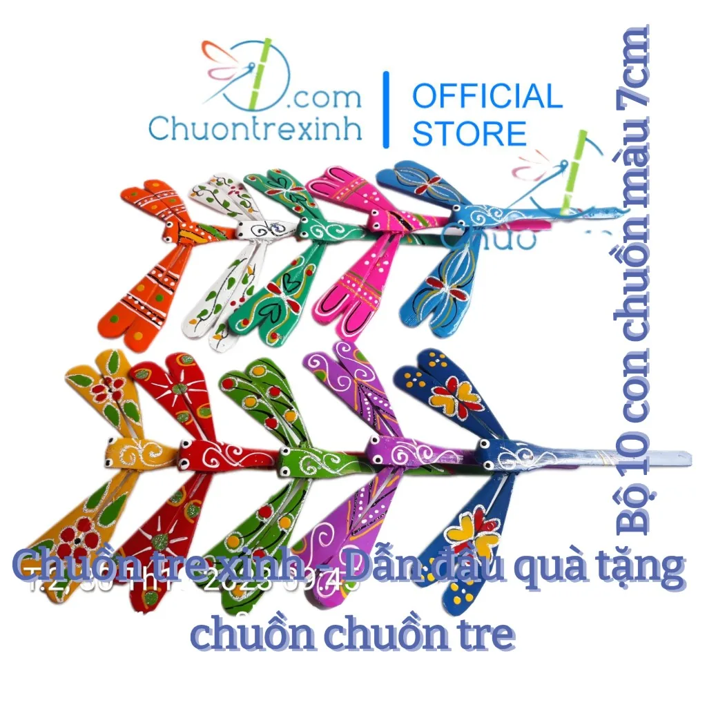 Chuồn chuồn tre màu 7cm